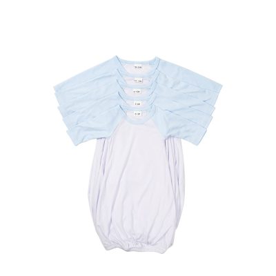 Chemise de nuit bébé manches longues Raglan XXL (bleu clair, 18-24 M)