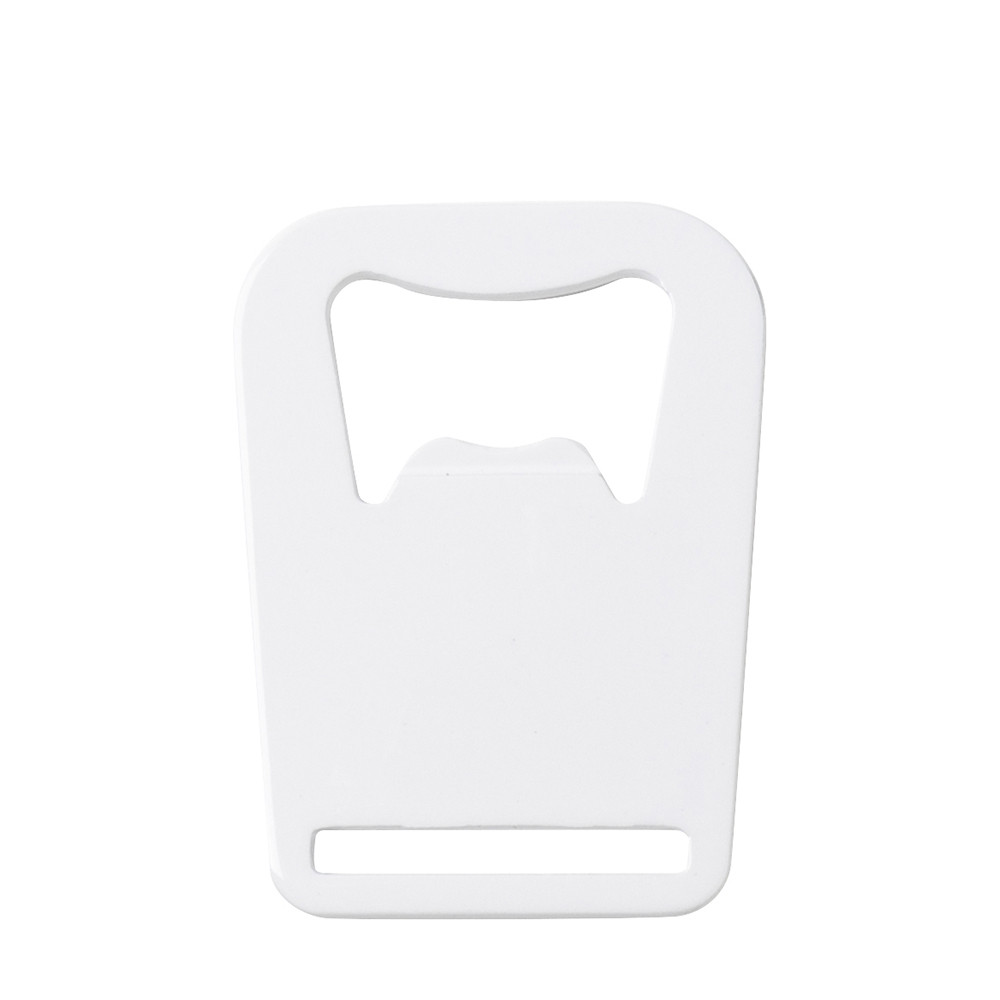 Ouvre-bouteille entièrement blanc en acier inoxydable (couronne, 4,5 x 6 cm)