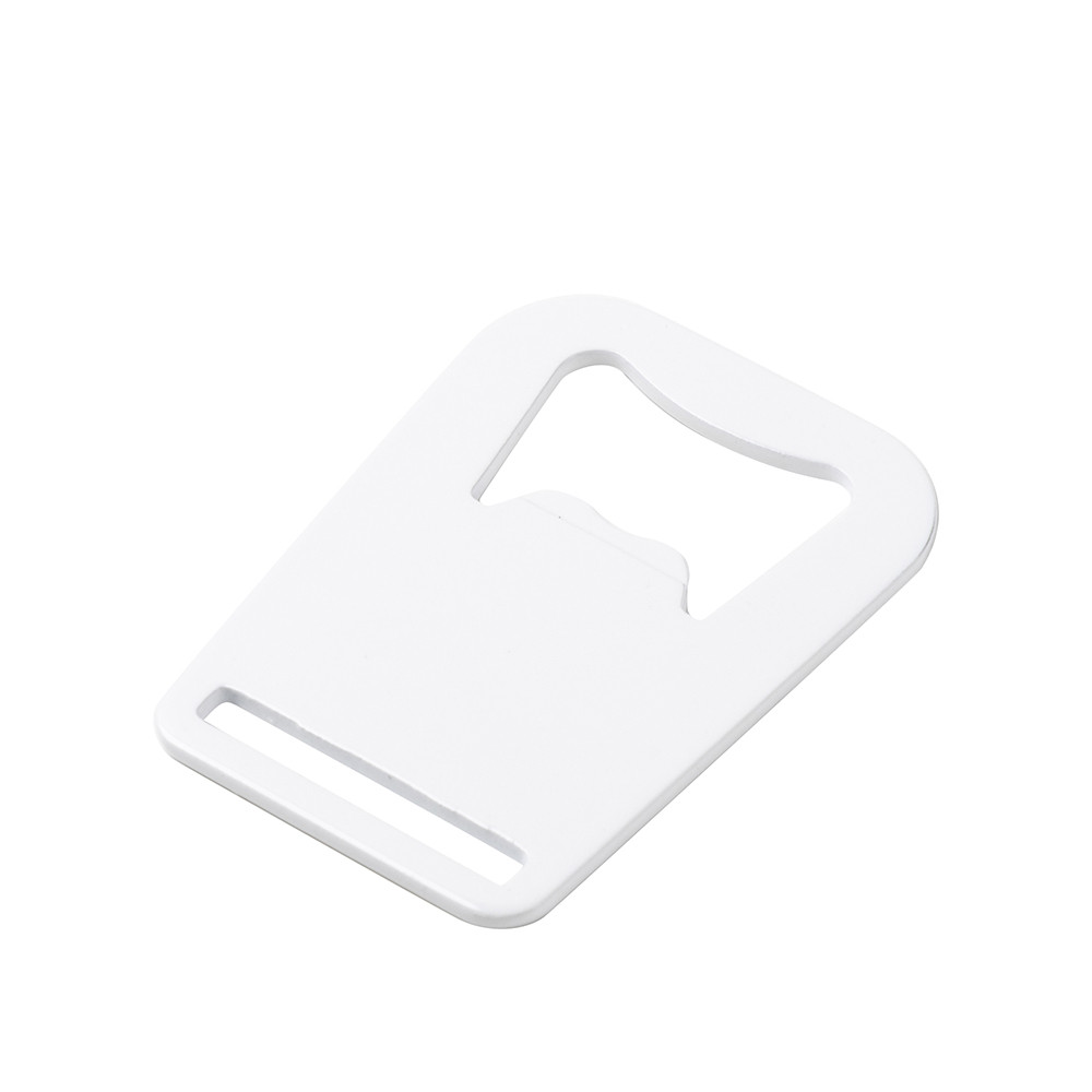 Ouvre-bouteille entièrement blanc en acier inoxydable (couronne, 4,5 x 6 cm)