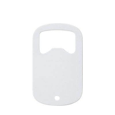 Ouvre-bouteille entièrement blanc en acier inoxydable (3*5 cm)