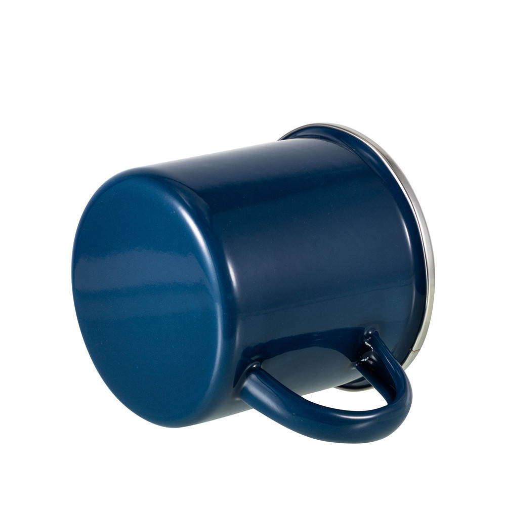 Tasse en émail coloré de 12 oz/360 ml (bleu foncé)