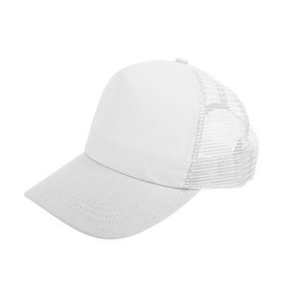Casquette entièrement blanche en maille