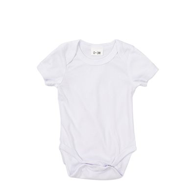 Combinaison bébé à manches courtes XXL (blanc, 18-24 mois)
