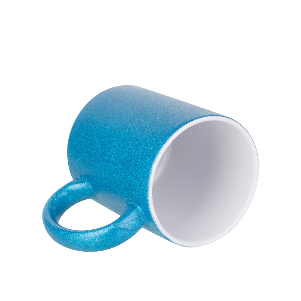 Tasse à paillettes 11oz/330ml (bleu)