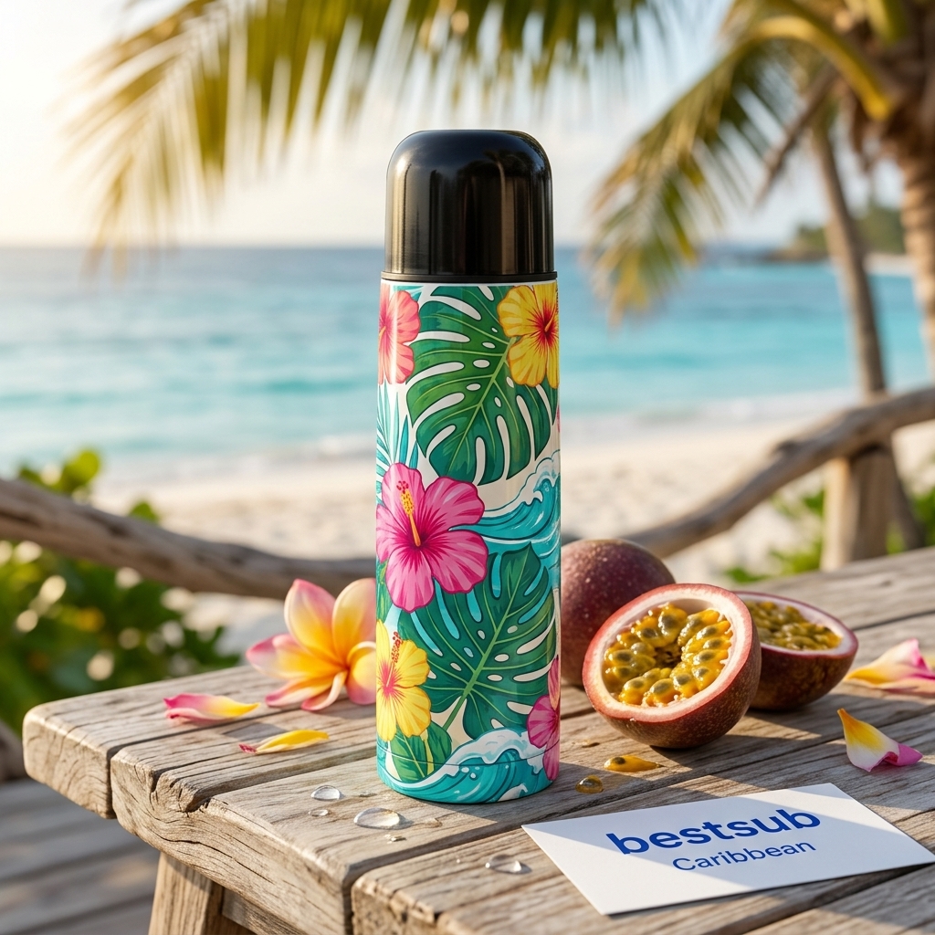 Bouteille thermos blanche de 500 ml